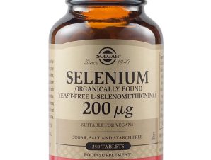 Solgar Selenium 200μg Συμπλήρωμα Διατροφής με Σελήνιο για την Ενίσχυση της Ανδρικής Γονιμότητας & τη Φυσιολογική Λειτουργία του Οργανισμού 250tabs