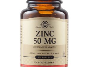 Solgar Zinc 50mg Συμπλήρωμα Διατροφής Ψευδαργύρου για την Καλή Υγεία Μαλλιών, Νυχιών & Δέρματος & την Ενίσχυση του Ανοσοποιητικού 100tabs