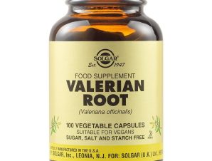 Solgar Valerian Root Συμπλήρωμα Διατροφής Εκχυλίσματος Ρίζας Βαλεριάνας με Ηρεμιστικές & Χαλαρωτικές Ιδιότητες Κατά της Αϋπνίας 100veg.caps