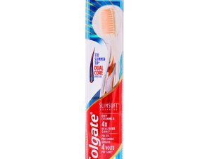 Colgate SlimSoft Advanced Toothbrush Οδοντόβουρτσα Ενηλίκων για Βαθύ Καθαρισμό & Υγιή Ούλα Soft 1 Τεμάχιο – Πορτοκαλί