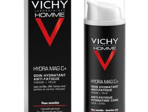 Vichy Homme Hydra Mag C+ Reno 50ml,Ενυδατική Φροντίδα για την Ευαίσθητη Ανδρική Επιδερμίδα Πρόσωπο & Μάτια