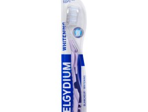 Elgydium Whitening Soft Toothbrush Μαλακή Οδοντόβουρτσα για πιο Λευκά Δόντια 1 Τεμάχιο – Μωβ