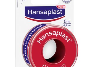 Hansaplast Med+ Classic Tape 5m x 2,5cm Ταινία Στερέωσης για Παροχή Πρώτων Βοηθειών, 1 Τεμάχιο