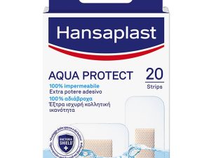 Hansaplast Aqua Protect Strips Αδιάβροχα Επιθέματα για την Κάλυψη & Προστασία Μικρών Πληγών 20 Τεμάχια