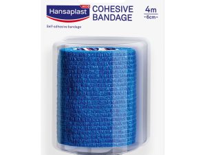 Hansaplast Med+ Cohesive Bandage 4m x 6cm Αυτοσυγκρατούμενος Επίδεσμος για Στερέωση Γαζών, 1 Τεμάχιο