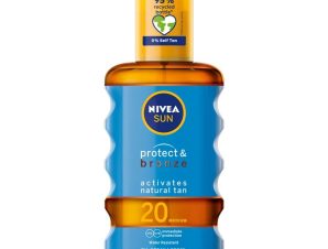 Nivea Sun Protect & Bronze Oil Spf20 Αντηλιακό Λάδι Σώματος Μέτριας Προστασίας για Φυσικό Μαύρισμα 200ml