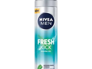 Nivea Men Fresh Kick Shaving Gel Ανδρικό Αναζωογονητικό Gel Ξυρίσματος με Εκχύλισμα Μέντας 200ml