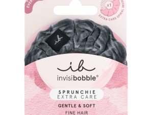 Invisibobble Everyday Sprunchie Extra Care Soft as Silk Λαστιχάκι Μαλλιών με Υφασμάτινη Επένδυση για Απόλυτο Κράτημα & Στυλ σε Γκρι Χρώμα 1 Τεμάχιο