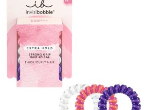 Invisibobble Extra Hold Strong Grip Hair Spiral Twirl Boss Λαστιχάκια Μαλλιών με Απόλυτο Κράτημα για Πυκνά – Σγουρά Μαλλιά 6 Τεμάχια