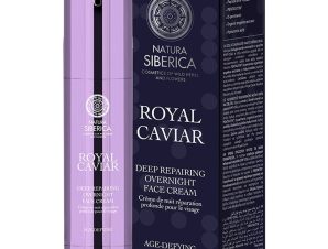 Natura Siberica Royal Caviar Deep Repairing Overnight Face Cream Κρέμα Νύχτας για Ολική Αναδόμηση της Επιδερμίδας του Προσώπου 50ml