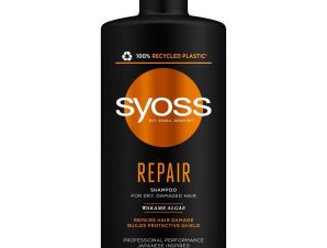 Syoss Repair Shampoo for Dry Damaged Hair Σαμπουάν για Επανόρθωση των Ξηρών – Τραυματισμένων Μαλλιών 440ml