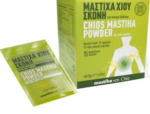 PharmaQ Chios Mastiha Powder Συμπλήρωμα Διατροφής με 100% Φυσική Μαστίχα Χίου για την Αντιμετώπιση του Πεπτικού & Στομαχικού Έλκους σε Σκόνη 15 Sachets