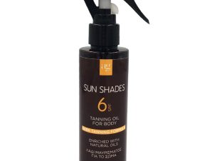 AgPharm Sun Shades Spf6 Tanning Body Oil Monoi Scented Λάδι Μαυρίσματος για το Σώμα με Ενυδατική & Αντιοξειδωτική Δράση 150ml