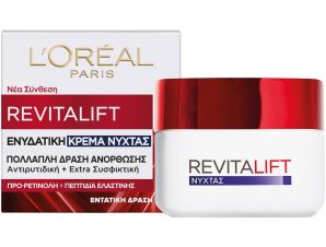 L’oreal Paris Revitalift Night Cream Ενυδατική Κρέμα Νυκτός Προσώπου με Αντιρυτιδική & Συσφικτική Δράση 50ml