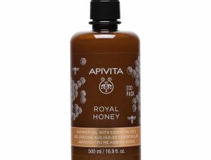 Apivita Royal Honey Shower Gel With Essential Oils Ecopack Κρεμώδες Αφρόλουτρο με Αιθέρια Έλαια & Μέλι 500ml