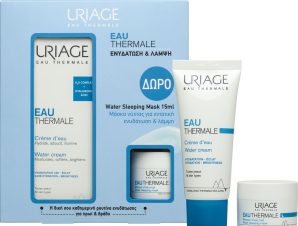 Uriage Promo Eau Thermal Water Cream 40ml & Δώρο Water Sleeping Mask 15ml,Κρέμα Νερού Ελαφριάς Υφής για 24ωρη Ενυδάτωση & Μάσκα Νύχτας για Εντατική Ενυδάτωση & Λάμψη