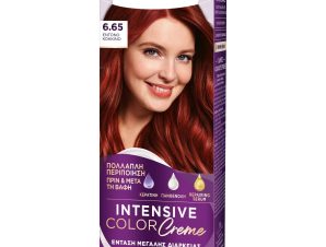 Schwarzkopf Palette Intensive Hair Color Creme Kit Μόνιμη Κρέμα Βαφή Μαλλιών για Έντονο Χρώμα Μεγάλης Διάρκειας & Περιποίηση 1 Τεμάχιο – 6.65 Έντονο Κόκκινο