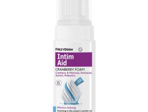 Frezyderm Intim Aid Cranberry Foam Ειδικός Αφρός Καθαρισμού της Ευαίσθητης Περιοχής με Κράνμπερι & Μανόζη 100ml