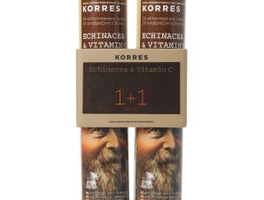 Korres Πακέτο Προσφοράς Echinacea & Βιταμίνη C, Γεύση Λεμόνι 1+1 Δώρο 2×20 Αναβρ.Δισκία​