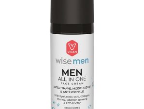 Vican Wise Men All in One Cream After Shave, Ενυδατική & Αντιγηραντική 24ωρη Κρέμα με Καταπραϋντική Δράση για την Ανδρική Επιδερμίδα με Άρωμα από Νότες Κέδρου 50ml