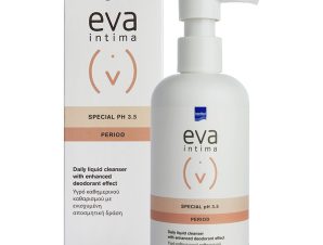 Eva Intima Special pH 3.5 Period Καθημερινός Καθαρισμός της Ευαίσθητης Περιοχής & Φυσική Προστασία Από Δυσάρεστες Οσμές 250ml