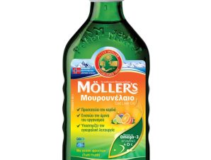 Moller’s Cod Liver Oil Tutti Frutti Συμπλήρωμα Διατροφής Πόσιμου Μουρουνέλαιου Πλούσιο σε Ω3 με Βιταμίνες A, D & E με Γεύση Διάφορων Φρούτων 250ml