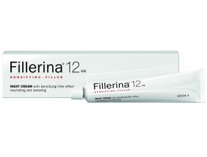 Fillerina 12HA Densifying Filler Night Cream Grade 4, 50ml,Αντιγηραντική Κρέμα Νυκτός Προσώπου για Αναπλήρωση Όγκου & Γεμίσματος των Ρυτίδων