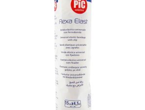 Pic Solution Flexa Elast Ελαστικός Επίδεσμος Γενικής Χρήσης με Κλιπ σε Λευκό Χρώμα 1 Τεμάχιο – 15cm x 4.5cm