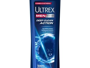 Ultrex Men Deep Clean Action Anti-Dandruff Shampoo Αντιπιτυριδικό Σαμπουάν για Κάθε Τύπο Μαλλιών με Νιασιναμίδη 225ml