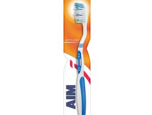 Aim Antiplaque Medium Toothbrush Οδοντόβουρτσα Μέτρια 1 Τεμάχιο – Μπλε