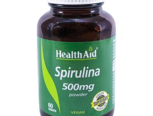 Health Aid Spirulina 500mg Συμπλήρωμα Διατροφής Φυσικού Προϊόντος το Οποίο Καλύπτει τις Περισσότερες Διατροφικές Ανάγκες 60Tabs