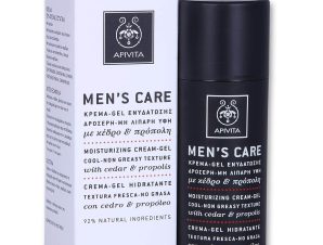 Apivita Mens Care Κρέμα – Gel Ενυδάτωσης Με Δροσερή Μη Λιπαρή Υφή Με Κέδρο & Πρόπολη 50ml