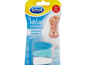 Scholl Velvet Smooth Nail Care Heads Ανταλλακτικά Ηλεκτρικού Συστήματος Περιποίησης Νυχιών 3τμχ