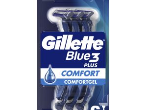 Gillette Blue3 Plus Comfort Disposable Razors Ανδρικά Ξυραφάκια με 3 Λεπίδες για Βαθύ & Απαλό Ξύρισμα 6 Τεμάχια